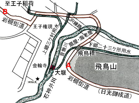 Iwatsuki-kaido or Nikko Onarimiti map