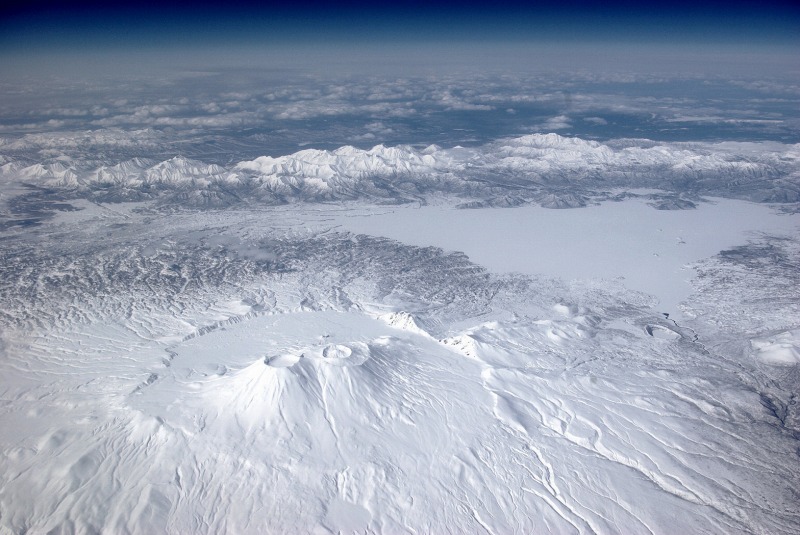 Krasheninnikov Volcano in Kamchatka Peninsula