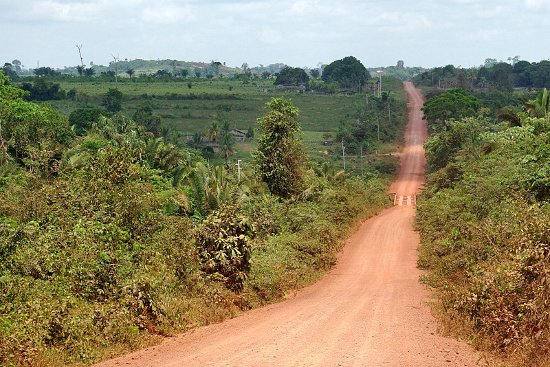 Trans-Amazonian Highway on the outskirts of The City of Rurópolis