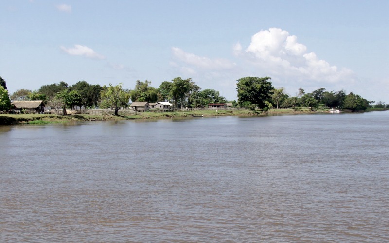 Settlemant of the Amazonian flood plain