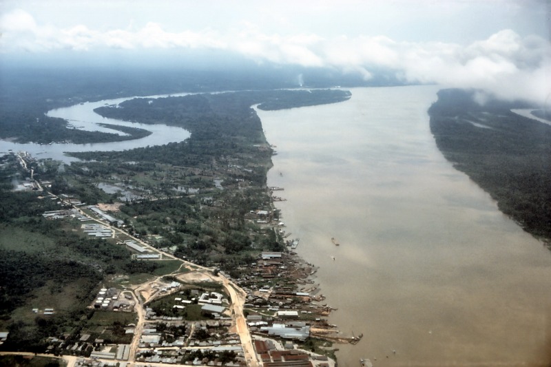 The Amazon river near Iquitos in Peru