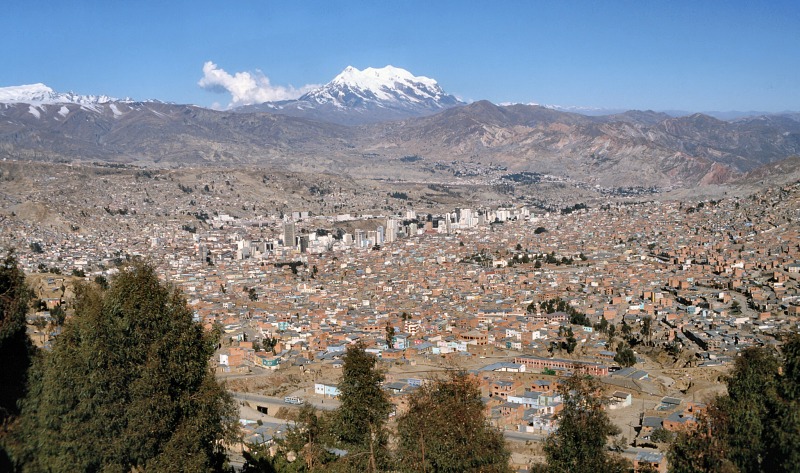 La Paz City overlooked from Altiplano