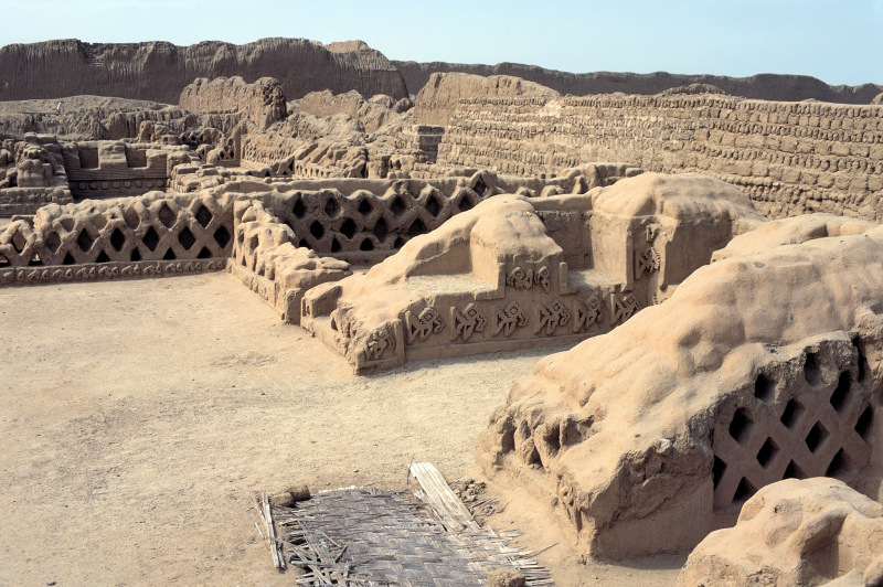 Chan Chan Ruins of adobe bricks