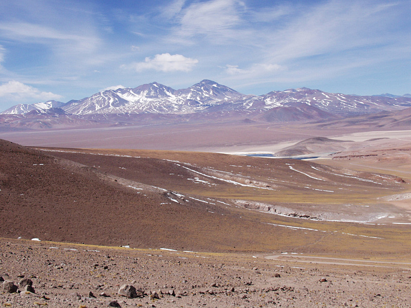 Mountains and basins of the Puna de Atacama