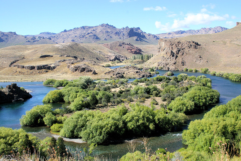 Limay River in the Patagonian Desert