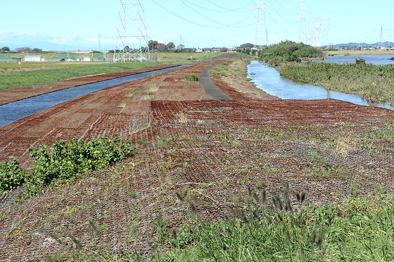 Overflow Bank of the Hakojima Retarding Basin during flood time