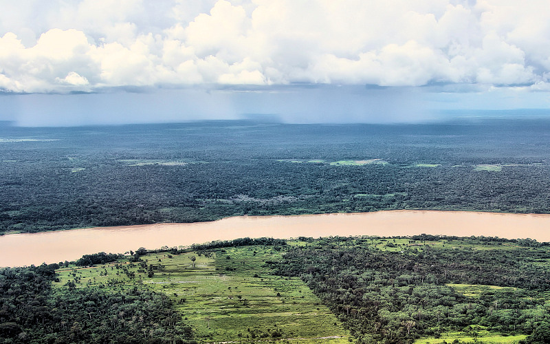 Sky of the Amazon in rainy season