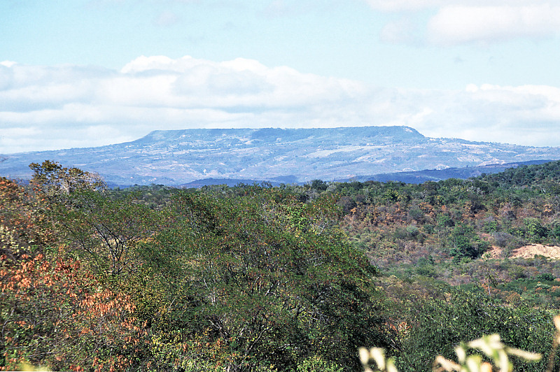 Chapada do Araripe, a typical mesa landform