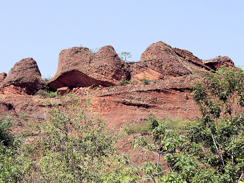 Hard sandstone of Botucatu Formation