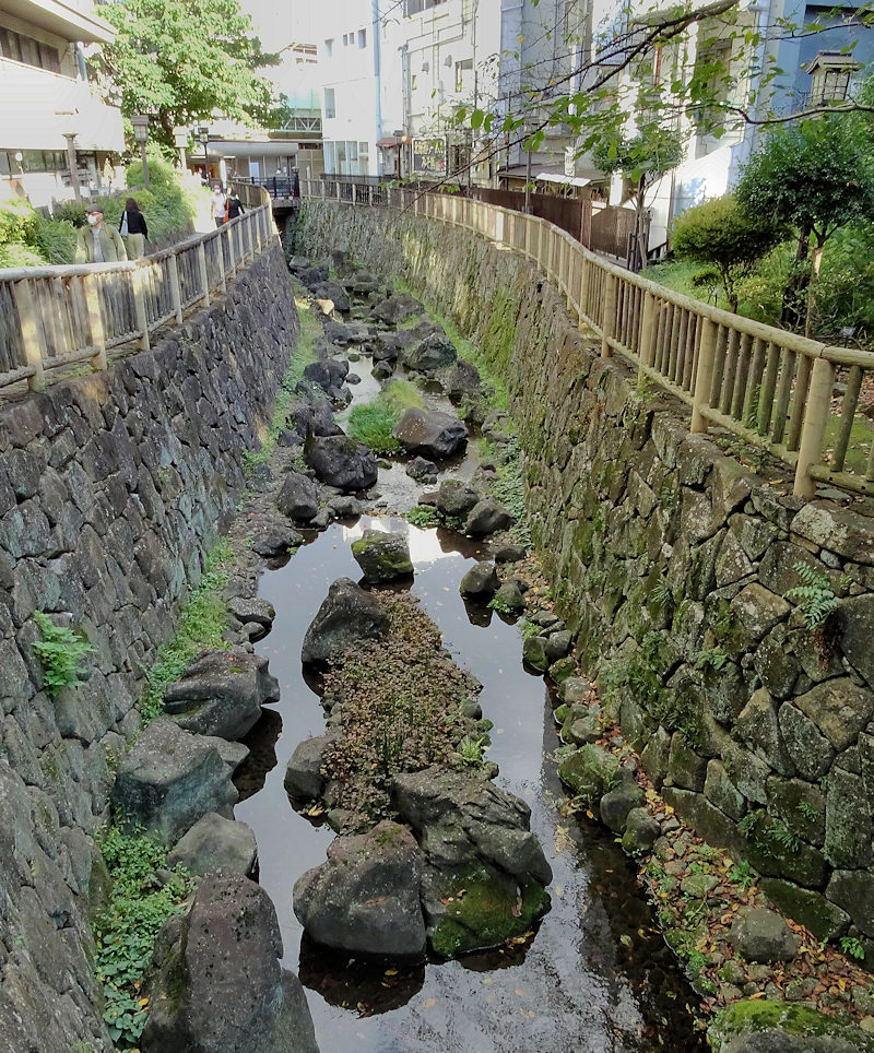 Former river bed of the Shakujii River in Otonashi Shinsui Park