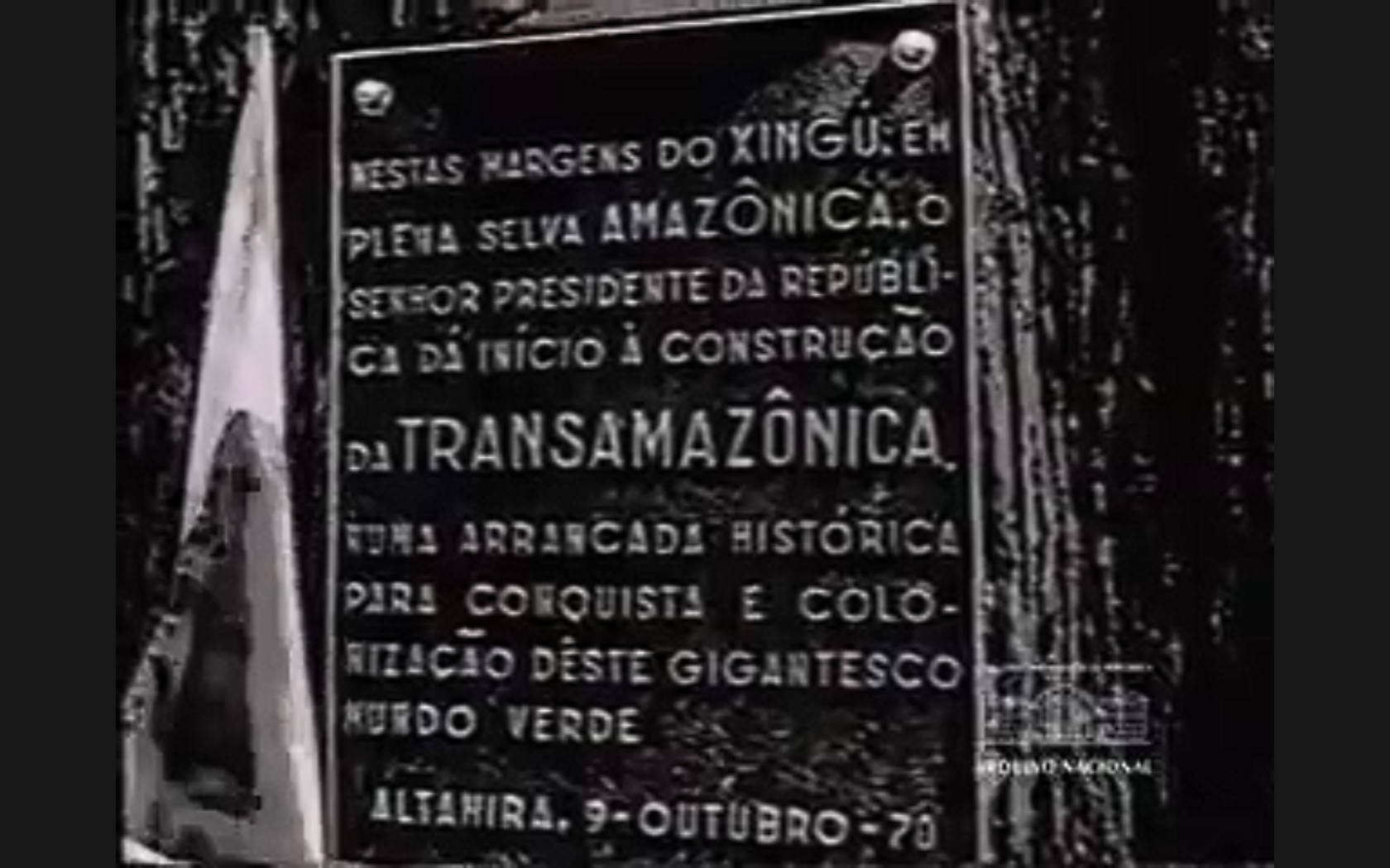 Monument to the start of the constraction of Trans-Amazonian Highway