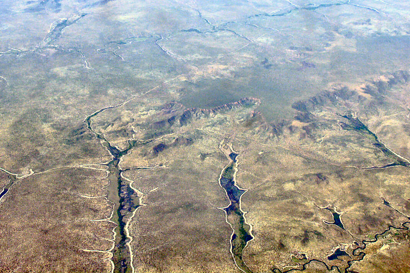 サンフランシスコ川上流域のカンポセラードの小さいシャパーダ
